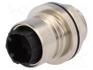 Connector: circular; socket; male; PIN: 2; 16A; 277V; w/o contacts BULGIN