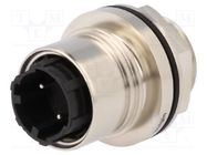 Connector: circular; socket; male; PIN: 2; Buccaneer 6000; 16A; 277V BULGIN