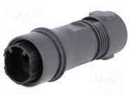 Connector: circular; plug; male; PIN: 2; 16A; 277V; w/o contacts BULGIN