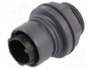 Connector: circular; socket; male; PIN: 3; w/o contacts; UL94V-0 BULGIN