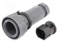 Connector: circular; plug; male; PIN: 32; 3A; 200V; w/o contacts BULGIN