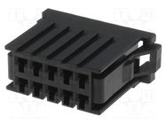 Plug; wire-board; female; Dynamic D-3100D; PIN: 10; 3.81mm; 10A TE Connectivity