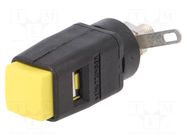 Laboratory clamp; yellow; 70VDC; 33VAC; 16A; screw,spring clamp SCHÜTZINGER