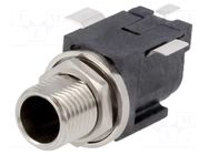 Connector: DC supply; socket; male; 11A; on PCBs; SMT SWITCHCRAFT