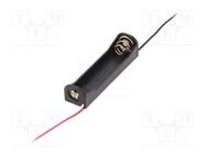 Holder; AAA,R3; Batt.no: 1; cables; black; 150mm COMF