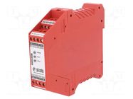 Module: safety relay; 24VAC; 24VDC; for DIN rail mounting; CS PIZZATO ELETTRICA