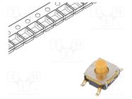 Microswitch TACT; SPST-NO; Pos: 2; 0.05A/32VDC; SMT; none; 4N; 5.2mm C&K