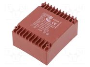 Transformer: encapsulated; 24VA; 115VAC,230VAC; 6V; 6V; 2A; 2A; PCB MYRRA