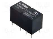 Relay: electromagnetic; DPDT; Ucoil: 5VDC; 2A; 0.6A/125VAC; RSM822N RELPOL