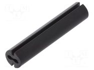 Spacer sleeve; LED; Øout: 4.8mm; ØLED: 3mm; L: 24mm; black; UL94V-0 DREMEC