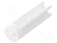 Spacer sleeve; LED; Øout: 6mm; ØLED: 5mm; L: 19.1mm; natural; UL94V-0 DREMEC