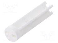 Spacer sleeve; LED; Øout: 6mm; ØLED: 5mm; L: 22.2mm; natural; UL94V-0 DREMEC