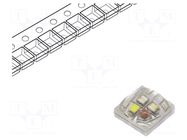 Power LED; RGBW; quadcolour,EMITER; 155°; 300mA; 3W; 3x3x1.8mm ProLight Opto
