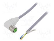 Connection lead; M12; PIN: 5; angled; 3m; plug; 60VAC; 7014; -25÷80°C MURR ELEKTRONIK