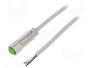 Connection lead; M12; PIN: 4; straight; 3m; plug; 32VAC; 7044; PVC MURR ELEKTRONIK