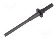 Measuring tip; 1A; 1kVDC; black; Socket size: 4mm; 20mΩ; L: 105mm SCHÜTZINGER
