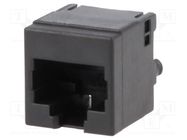 RJ45; socket; PIN: 8; Cat: 6; shielded; Layout: 8p8c; on PCBs; THT BEL FUSE