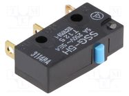 Microswitch SNAP ACTION; 3A/250VAC; 4A/30VDC; without lever OMRON Electronic Components