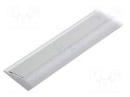 Profiles for LED modules; white; natural; L: 1m; WALLE12; surface 