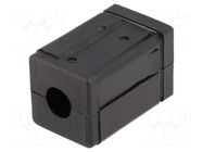 Mounting coupler; for profiles; Mat: polyamide; Int.thread: M10 ELESA+GANTER
