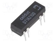 Relay: reed switch; SPST-NO; Ucoil: 5VDC; 1A; max.100VDC; 10W; PCB CELDUC