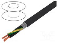 Wire; ÖLFLEX® CLASSIC 115 CY BK; 3G0.5mm2; PVC; black; 300V,500V LAPP