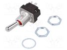 Switch: toggle; Pos: 2; DPDT; (ON)-OFF; 5A/28VAC; Leads: screw; IP67 HONEYWELL