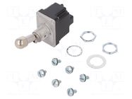 Switch: toggle; Pos: 2; DPDT; ON-ON; 6A/230VAC; 20A/28VDC; TL; IP67 HONEYWELL