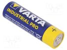 Battery: alkaline; 1.5V; AA; non-rechargeable; Industrial PRO VARTA