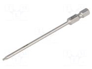 Screwdriver bit; Torx®; TX08; 1/4"; Overall len: 89mm WERA
