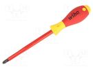 Screwdriver; insulated; Phillips; PH3; Blade length: 158mm; 1kVAC WIHA