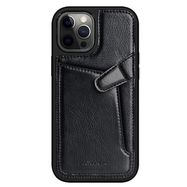 Nillkin Aoge Leather Case Flexible Armored Genuine Leather Case with Pocket for iPhone 12 Mini Black, Nillkin