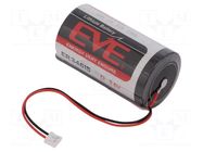 Battery: lithium; D; 3.6V; 19000mAh; non-rechargeable EVE BATTERY