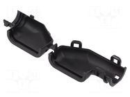 Plug cover; for conduit 13mm; angled 90°; size D TE Connectivity