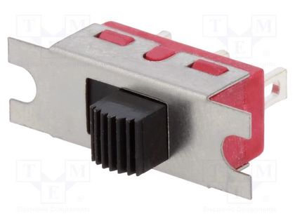 Switch: slide; Pos: 2; SPDT; 6A/120VAC; 6A/28VDC; ON-ON; soldered C&K 1101M1S2ZQE2