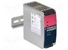 Power supply: switched-mode; for DIN rail; 240W; 24VDC; 10A; OUT: 1 TRACO POWER