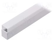 Profiles for LED modules; white; white; L: 1m; LINEA20; aluminium TOPMET