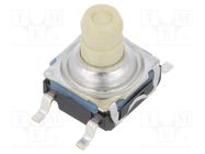 Microswitch TACT; SPST-NO; Pos: 2; 0.05A/32VDC; SMT; none; 7.7mm 