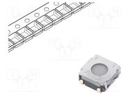 Microswitch TACT; SPST-NO; Pos: 2; 0.05A/32VDC; SMT; none; 2.5mm 