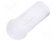 Fiber for LED; Ø5mm; L: 10.9mm; round; Front: convex; straight MENTOR
