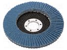 Flap grinding wheels; Ø: 125mm; Øhole: 22.23mm; Granularity: 40 3M
