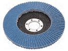 Flap grinding wheels; Ø: 125mm; Øhole: 22.23mm; Granularity: 60 3M