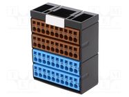 Splice terminal: distribution block; ways: 2; terminals: 40; TS35 MURR ELEKTRONIK