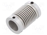 Coupling; Ø1: 12mm; Ø2: 10mm; aluminium,stainless steel; -30÷120°C KÜBLER