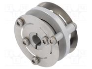 Coupling; Ø1: 6mm; Ø2: 6mm; aluminium,stainless steel; -30÷120°C KÜBLER