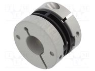 Coupling; Ø1: 12mm; Ø2: 10mm; aluminium,polyamide; -10÷80°C KÜBLER