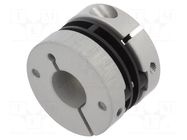 Coupling; Ø1: 12mm; Ø2: 10mm; aluminium,polyamide; -10÷80°C KÜBLER