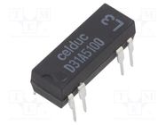 Relay: reed switch; SPST-NO; Ucoil: 12VDC; 1A; max.100VDC; 10W; PCB CELDUC