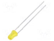 LED; yellow; 3mm; 10÷20mcd; 50°; Front: convex; 2.1÷2.5VDC KINGBRIGHT ELECTRONIC