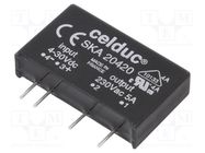 Relay: solid state; SPST-NO; Ucntrl: 4÷30VDC; 5A; 12÷275VAC CELDUC